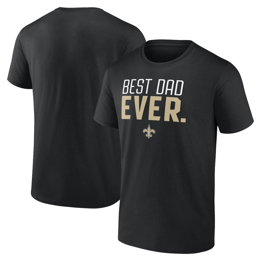 Stylish Black and Gold 'Best Dad Ever' Men's T-Shirt